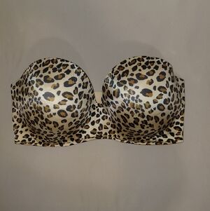 Cacique Intimates Animal Print Strapless Bra 38F